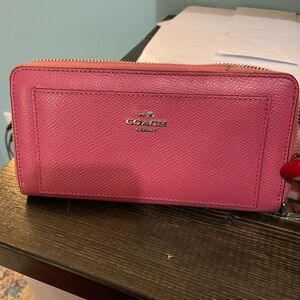 Pink coach wallet
